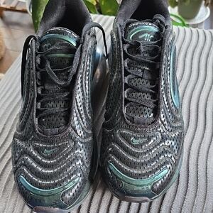 Nike Black and Teal Sneakers